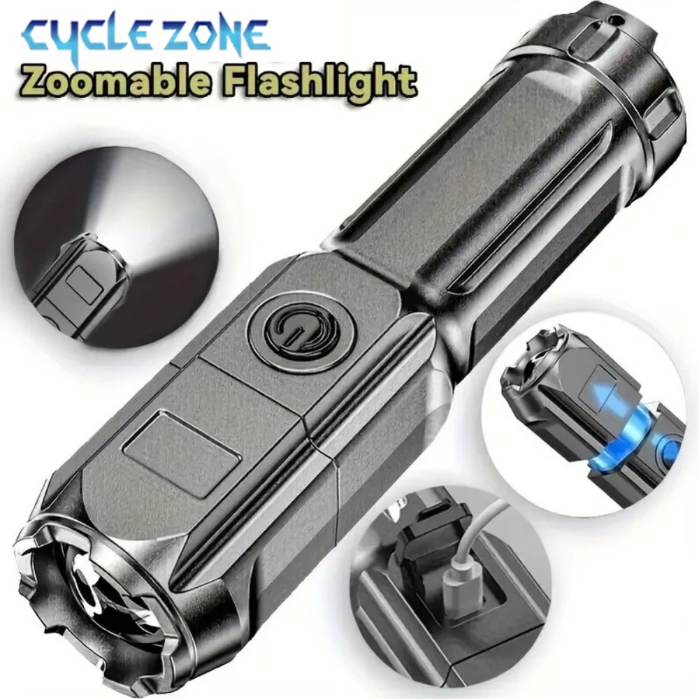 Outdoor Adventure Zone - Przenośna latarka LED ładowana przez USB,